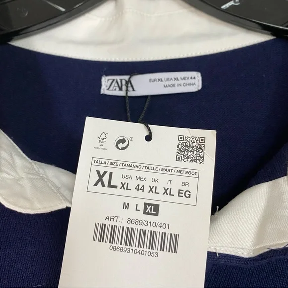 Zara Collared Rugby Long Sleeve Shirt - Picture 5 of 7